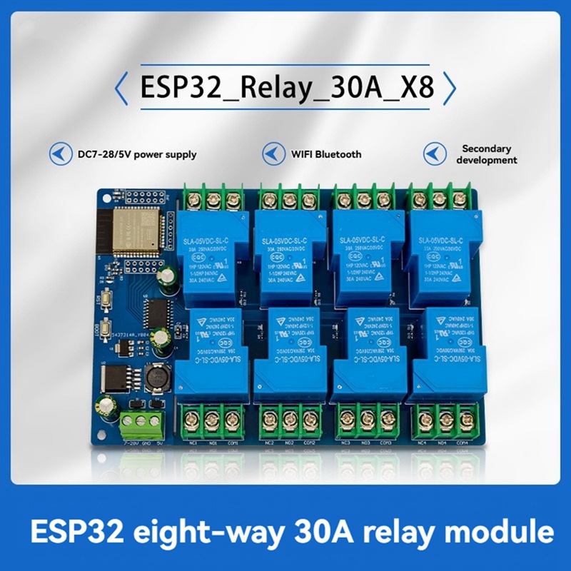 Module de relais 8 canaux 30A  - Relay 8 Channel Board avis et prix