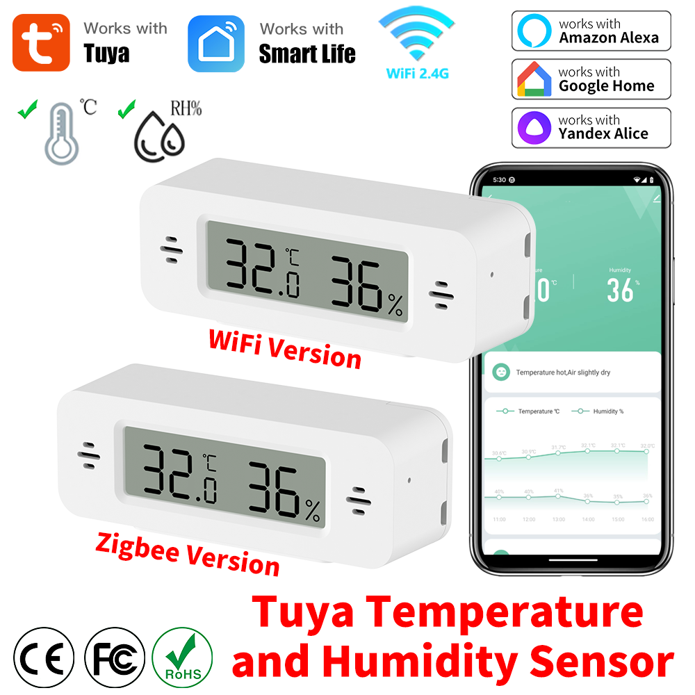 Tuya WiFi/Zigbee capteur de te - Home Automation Technology avis et prix